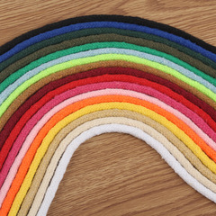 【二十五】5MM彩色編織包芯棉繩 16股實心棉繩褲腰繩帽繩