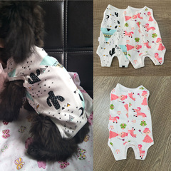 国境を越えたペット手術服犬服四足包腹服絶育服純綿長期スポット卸売り