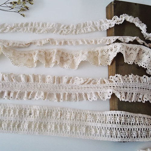 Cotton elastic lace hollow cotton clothing socks skirt elastic doll lace handmade DIY clothing accessories