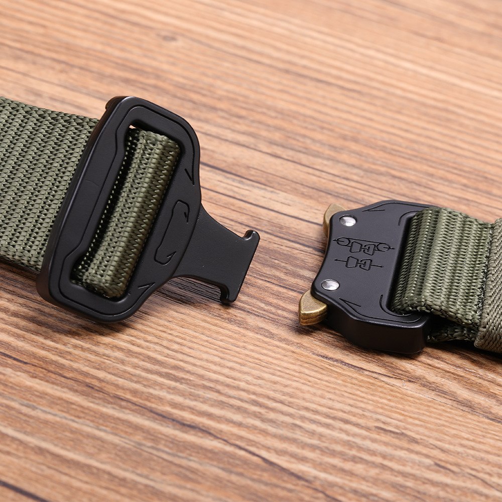 Suministro directo de fábrica táctico al aire libre cinturón hombres cobra engrosada nylon cinturón de lona al aire libre cinturón al por mayor