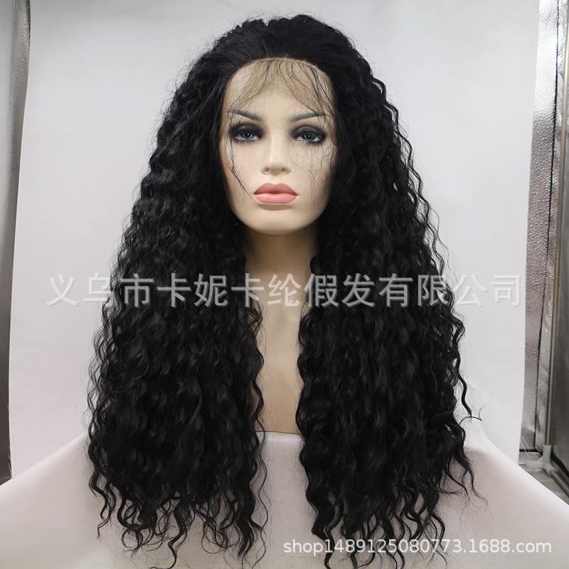 Nueva peluca de moda de cabello de encaje popular peluca de rollo de lana pequeña