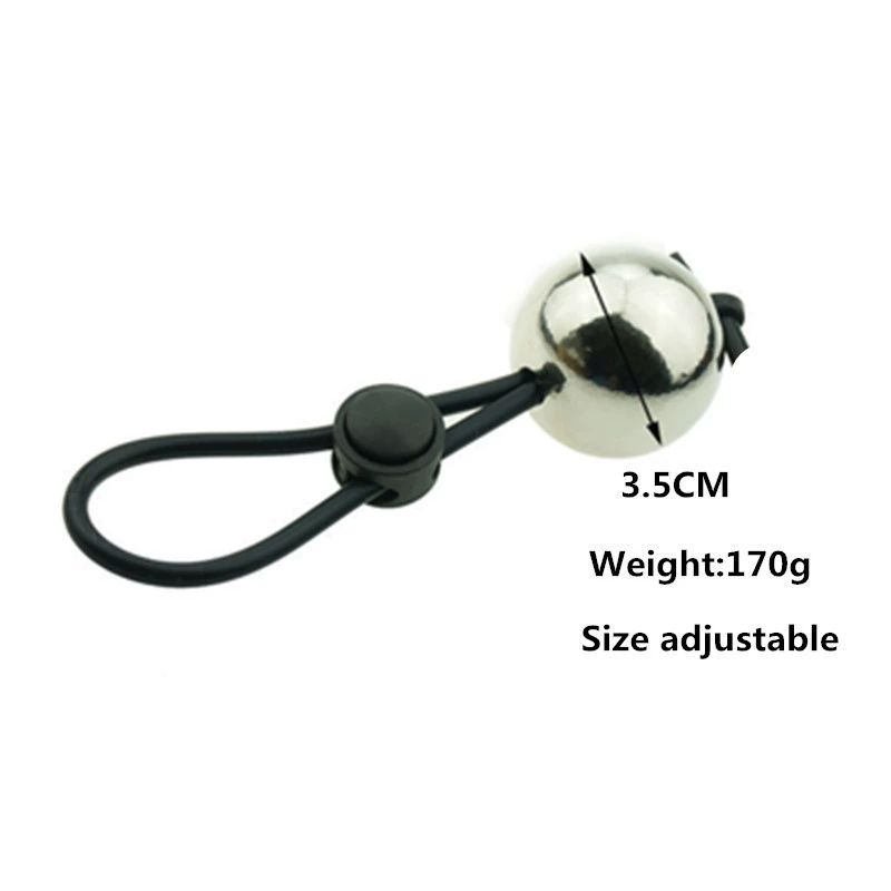  Male heavy ball stretcher gravity ball with sponge protective ring, 10×5×5 cm, 0.15 kg