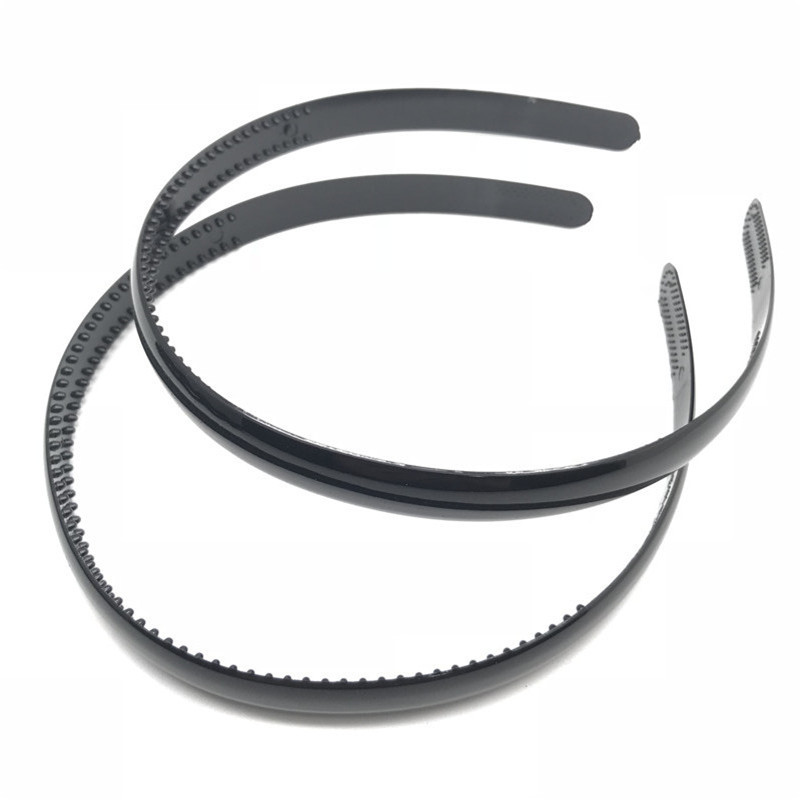 Plástico 1,2 brillante pintura negra Placa de luz onda diadema hebilla de cabeza un yuan dos yuanes tienda de accesorios de cabeza suministro