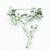 Lavender accessory, green retro brooch from pearl, European style