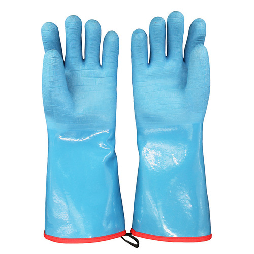 Heavy-duty neoprene high-temperature oven-resistant steam-resistant BBP barbecue flame-retardant heat-proof oil-proof and anti-scalding labor protection gloves
