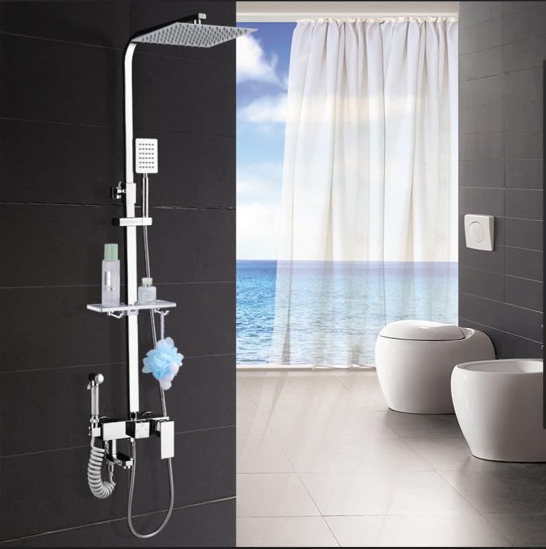 热卖花洒套装增压喷头铜龙头淋浴花洒恒温淋雨器家用挂墙式