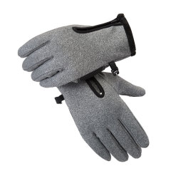Touchscreen Glove Winter Riding Windproof Waterproof Zipper Men's Outdoor Mountaineering Ski Fleece Warmth Glove