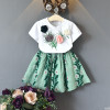 Summer three dimensional T-shirt, mini-skirt, set, children's clothing