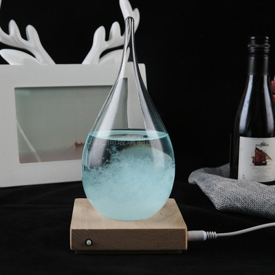 天气预报瓶新款七彩发光风暴瓶创意礼物玻璃工艺礼品|ru