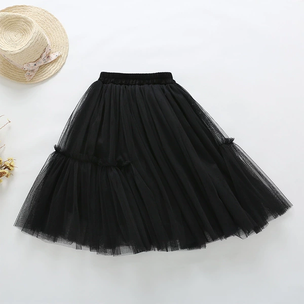 Black gauze skirt
