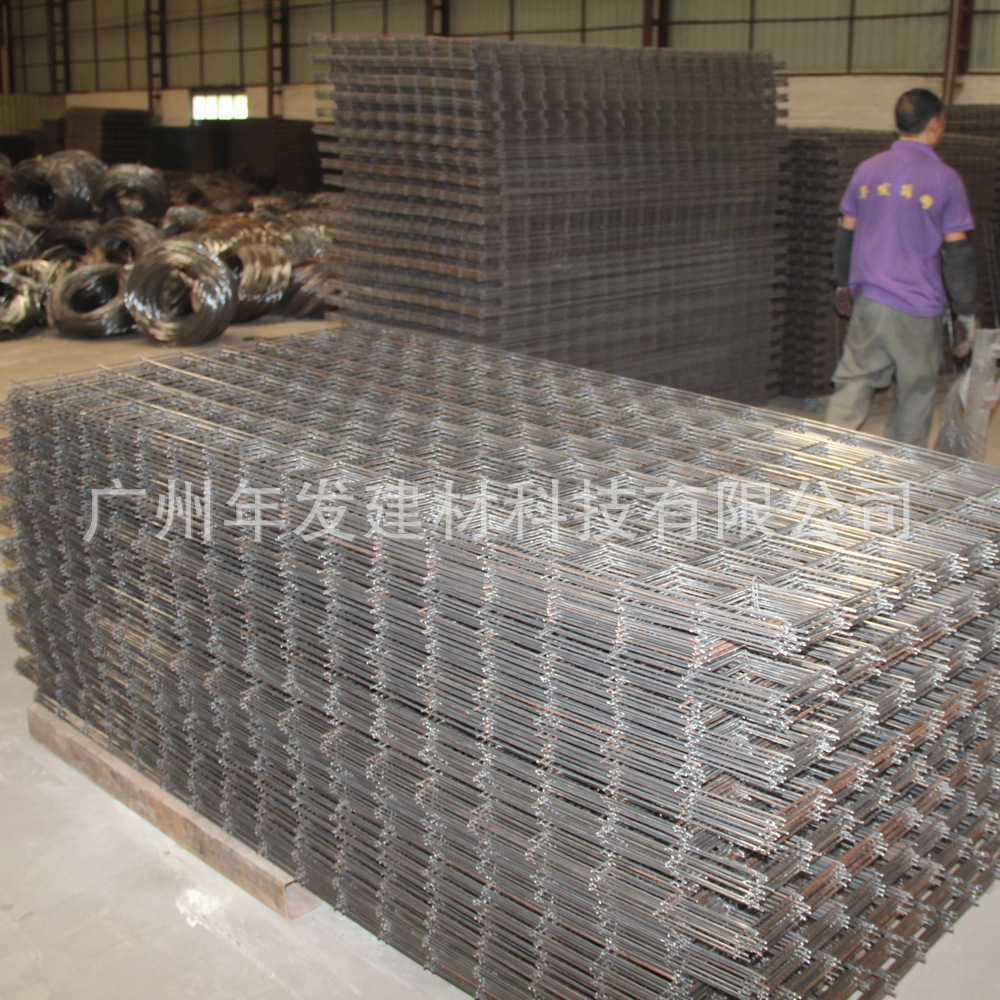 广东现货直供黑丝100方孔 1*2米批荡网 建筑混泥土碰焊网钢筋网片