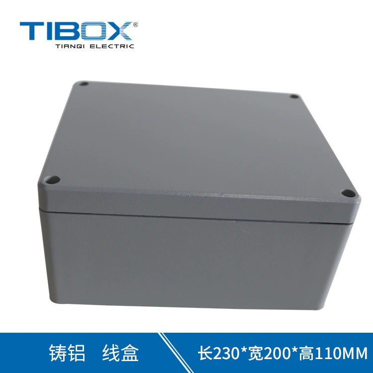 TIBOX оптом 230*200*110 Открытый водонепроницаемый литой алюминиевый ящик рельса транзита и добычи распределительная коробка
