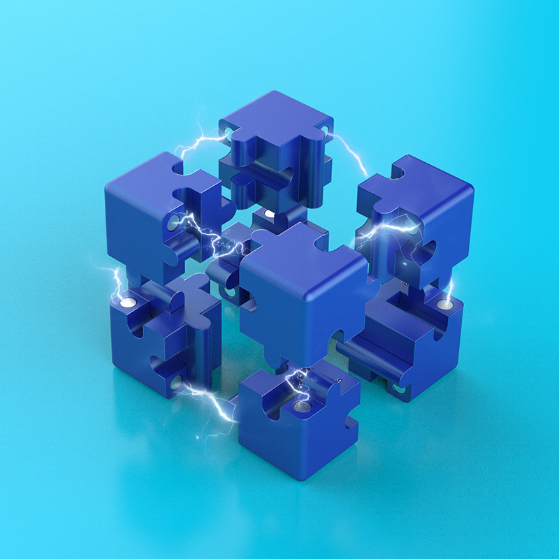 三維智力魔方積木益智玩具學(xué)生拼圖鋁合金無限魔方瘋搶熱銷推薦