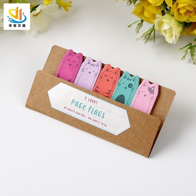 Manufactor Direct selling wholesale Portable environmental protection Cartoon Kitty Scratch Pad Paper quality autohesion colour Sticky