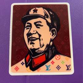 pvc单张透明底贴纸汽车贴纸行李箱贴纸滑板车贴纸自行车贴