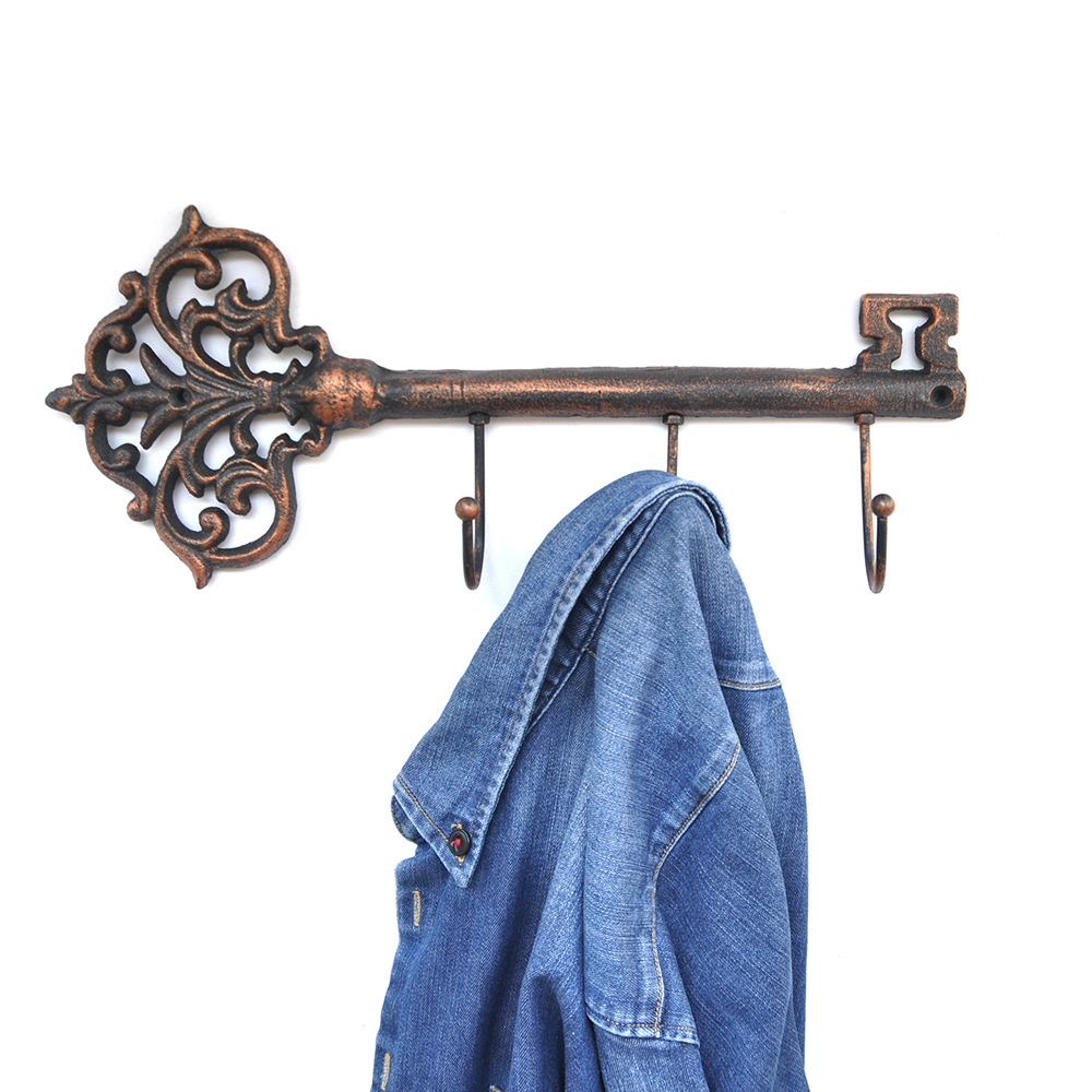 Cast iron vintage cast iron hook wire rack hook garden tool hook coat hook kitchen wall hanging clothes hook DS3339