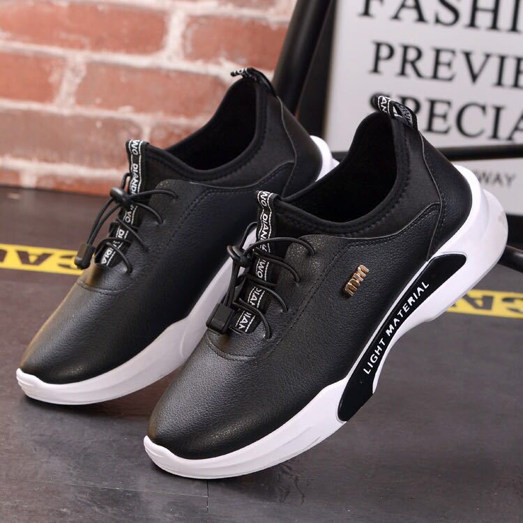 男鞋绒加厚情侣棉鞋跑步春季PU防水纯色运动鞋厂吸汗舒适潮家直销|ru