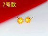 Imitation of Vietnam Sand, Golden Fragrance, Daisa Earrings New Fast Explosion Planted 14K Golden Butterfly Peacock Earrings Female