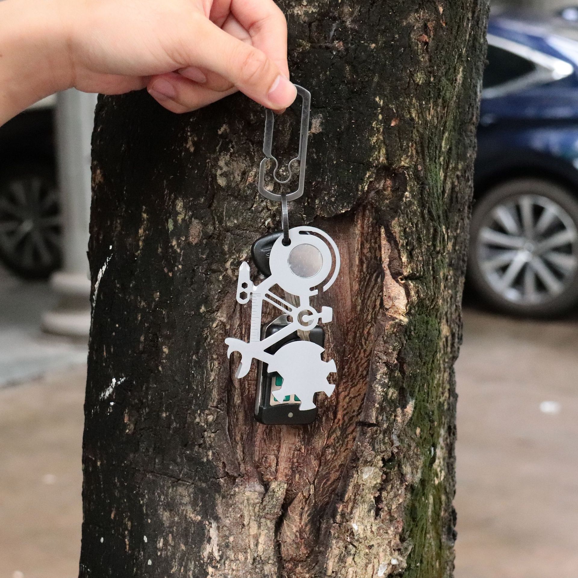 跨境10合1开瓶器 多功能山地自行车礼品工具卡 螺丝扳手edc供应