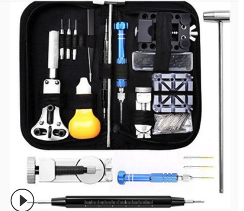 修表工具 手表维修工具包120件套工具套装 拆表带 开底器修表组合