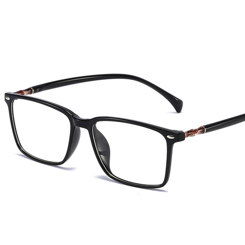 Korean version of the trendy tr90 square frame flat mirror can be matched with myopic women's retro simple style full-frame glasses frames wholesale for men
