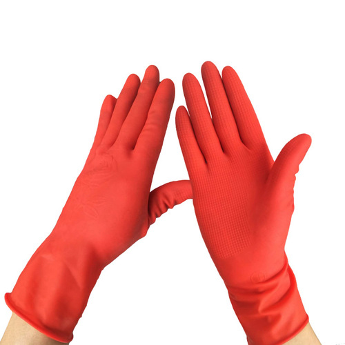 Manufacturer wholesale latex gloves for women waterproof housework household thin non-slip wear-resistant work labor protection beef tendon gloves