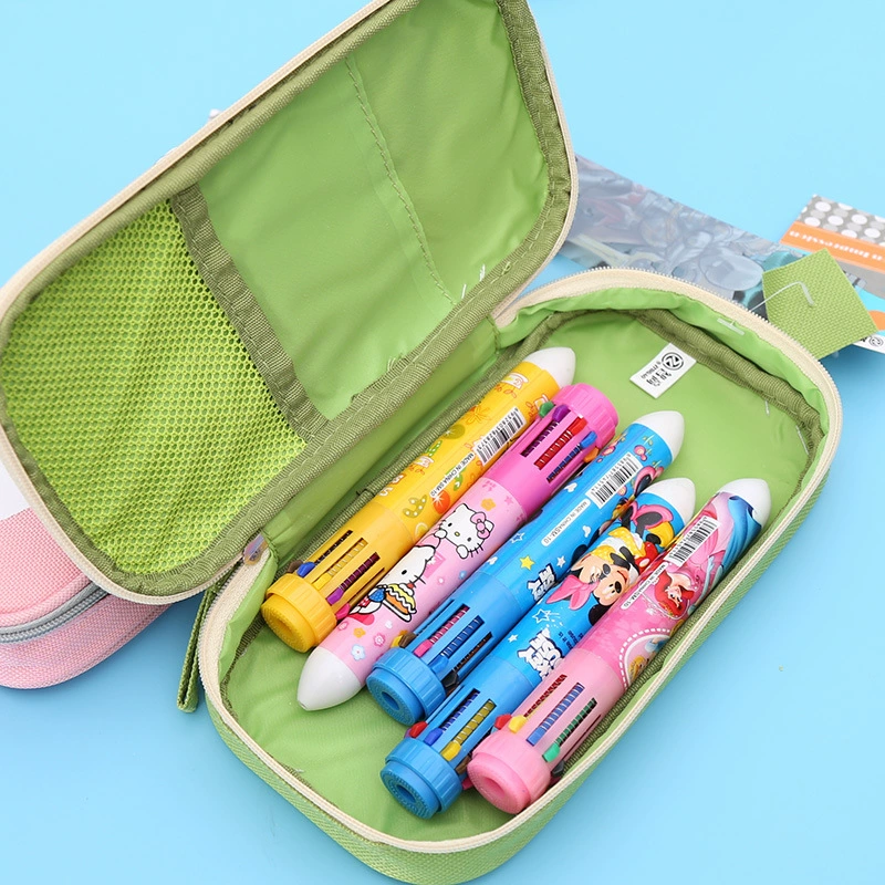 Офисная культура Обучение канцелярские принадлежности Пенал в Корейском стиле большой емкости пенал мультфильм милые студенческие принадлежности оптовый приз