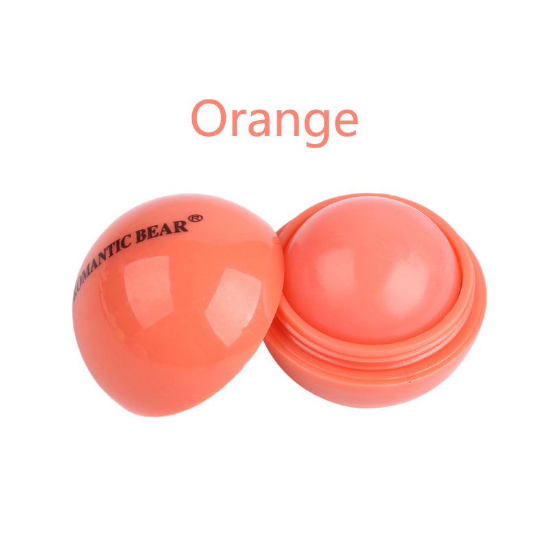 Plastic Material Bear Solid Color Plastic Lip Balm