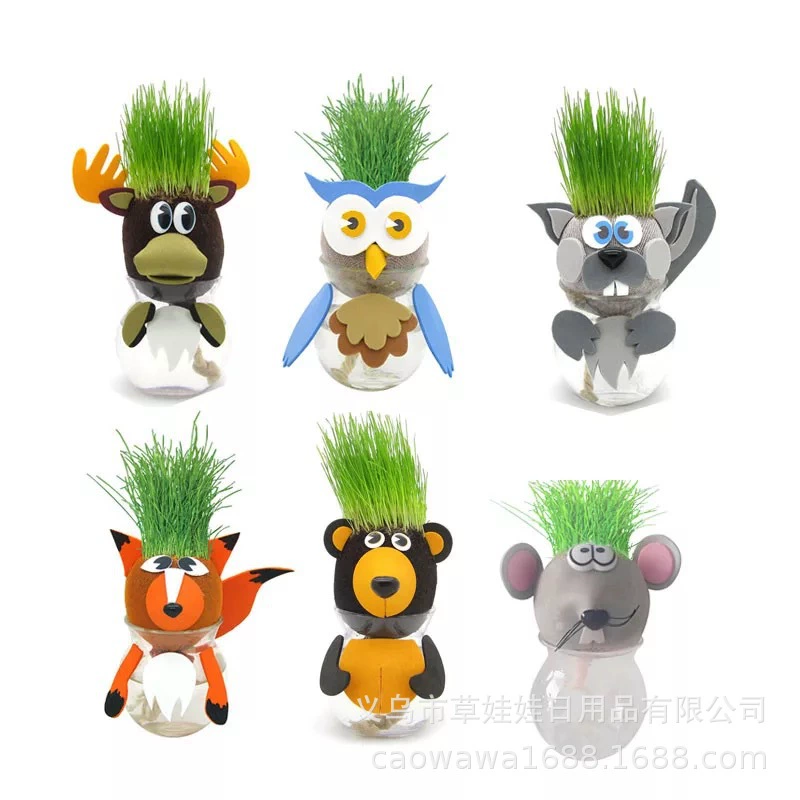 Посадка длинная трава завод лес животное Трава Кукла горшок продукт подарок офис маленький горшок