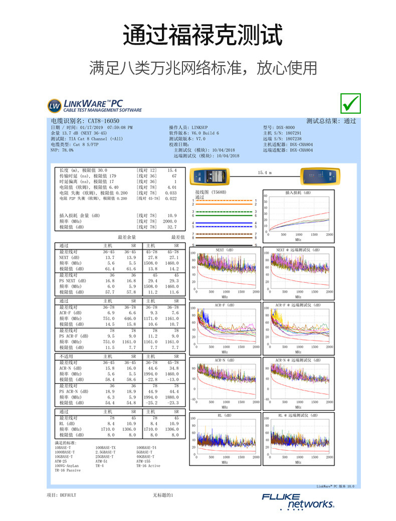 八类cat8水晶头网络线