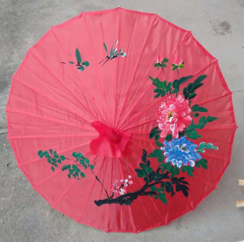 Manufactor Produce manual make Intangibleheritage Culture Decorative umbrella dance Props umbrella originality YouZhiSan Silk umbrella