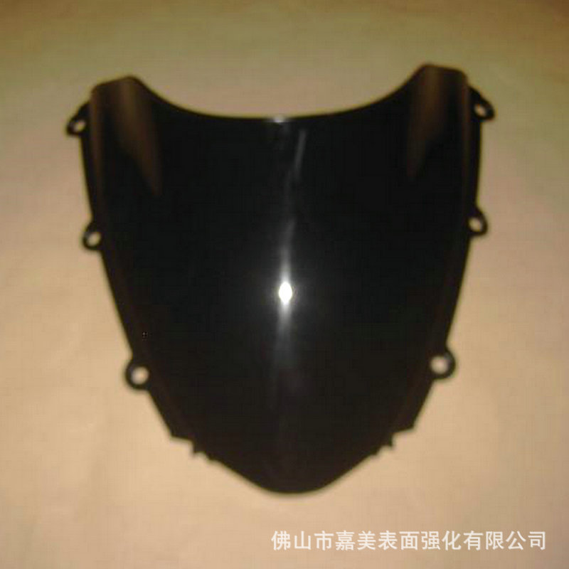 供应摩托车PC挡风板硬化加工 PC板硬化加工