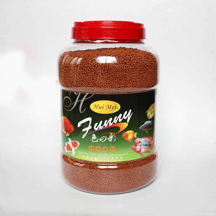 直供色之彩血鹦鹉魚飼料發財魚用增紅魚糧鹦鹉魚地圖魚食 2000G