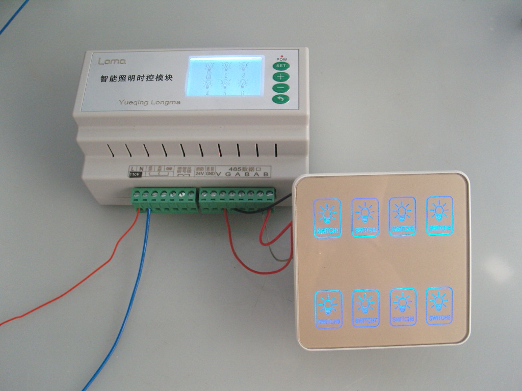 美标照明控制~110v智能照明控制器 液晶显示 ~120v美式照明控制