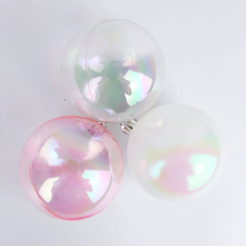 Brand transparent fuchsia decorations