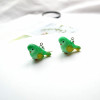 Realistic cute earrings, resin, ear clips, South Korea, wide color palette, sparrow, handmade