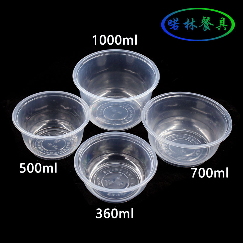 Plastic soup bowl, pack, 360 ml, 1000 ml