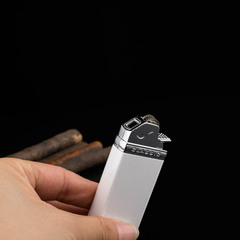 Manufacturer supplies metal fashionable pipe lighters inflatable windproof cigarette lighter advertising gifts custom logo printing