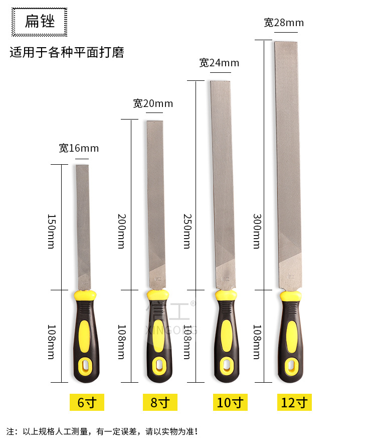 锉刀 钢锉钳工锉信工单支带柄锉刀平扁半圆三角圆锉金属木工打磨-阿里巴巴