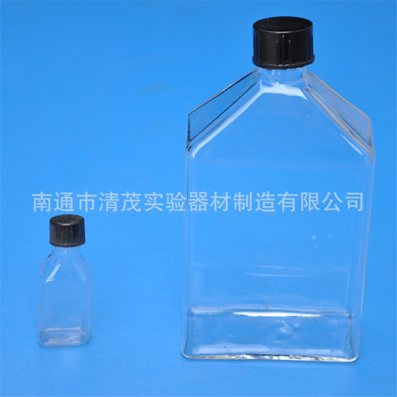 细胞瓶 斜口10 15 25 80 250 500 1000ml玻璃细胞培养瓶 清茂实验