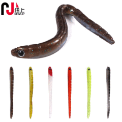 Lure Fake Worm Color Long Worm Soft Bait 1.7g-9cm Biological Fake Worm Soft Lure 10 Pack Bag Wholesale