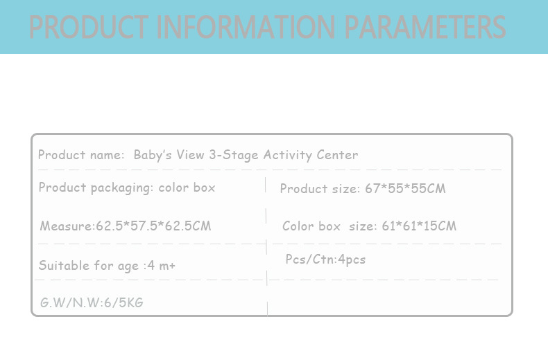 YAYAYA婴儿跳跳椅 婴儿活动桌多功能弹跳健身架男孩女孩详情图4