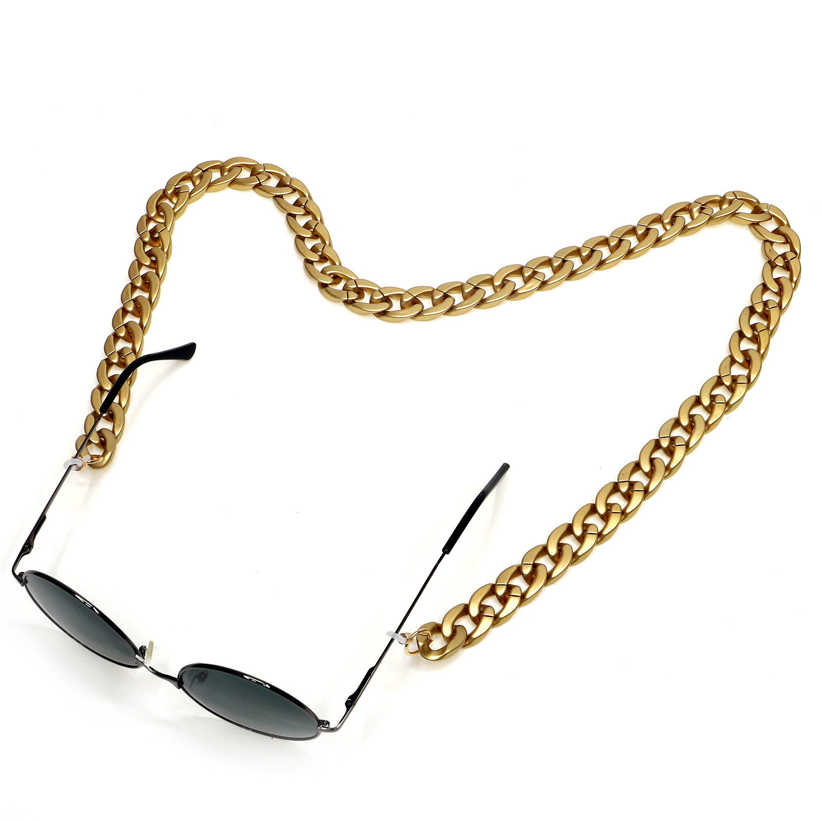 58g Weight Gold, Silver, Black Color Fashion Acrylic Matte Glasses Chain 5