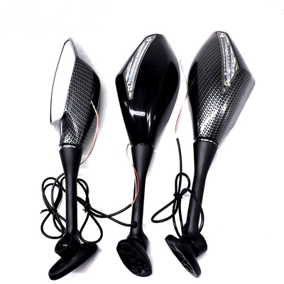 Motorcycle rearview mirror modified with light mirror CBR600 reversing mirror cross-border hot sale wholesale sports car mirror (Car mirror)