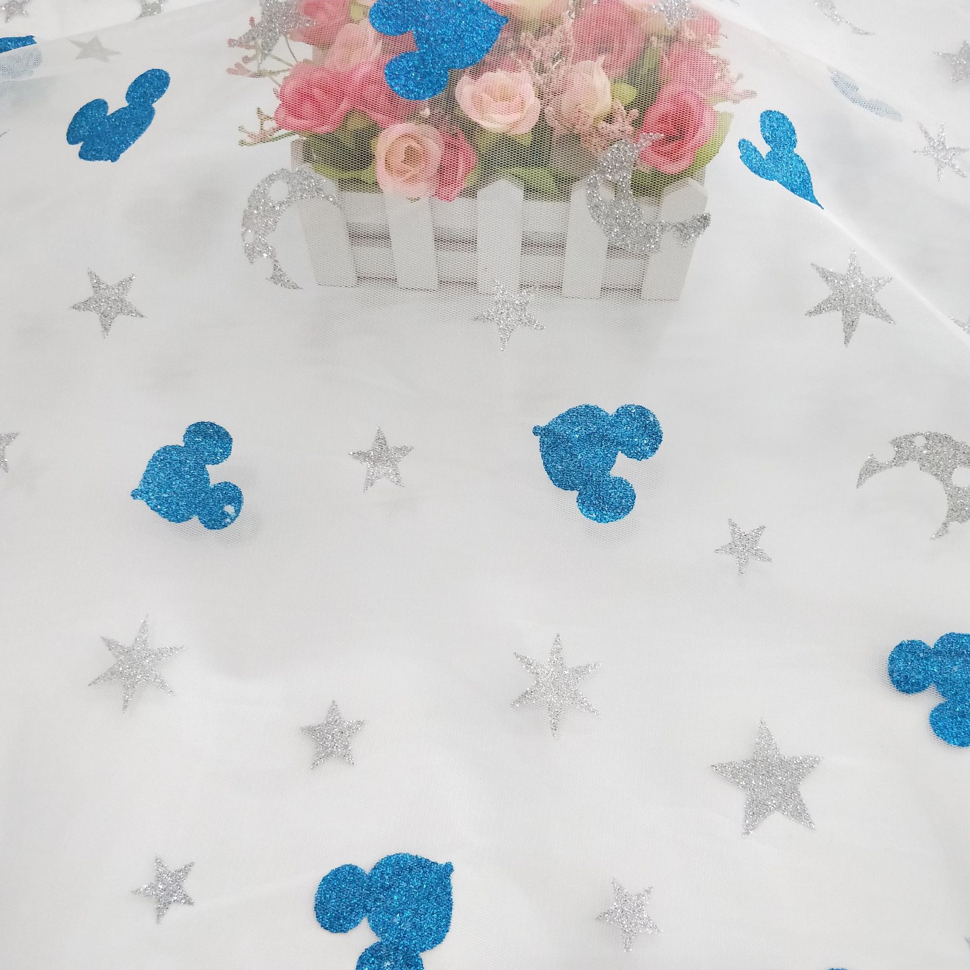 网布台版手工印花  服装面料 欢迎选购