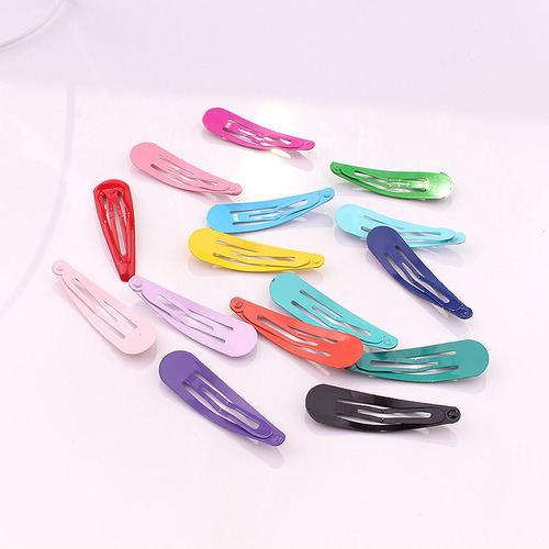 Korean Version New Fashion Viral Hair Accessories Colored Children Hair Clips Waterdrop Candy Color BB Clips Oil Small Hair Pins Side Fringe Clips