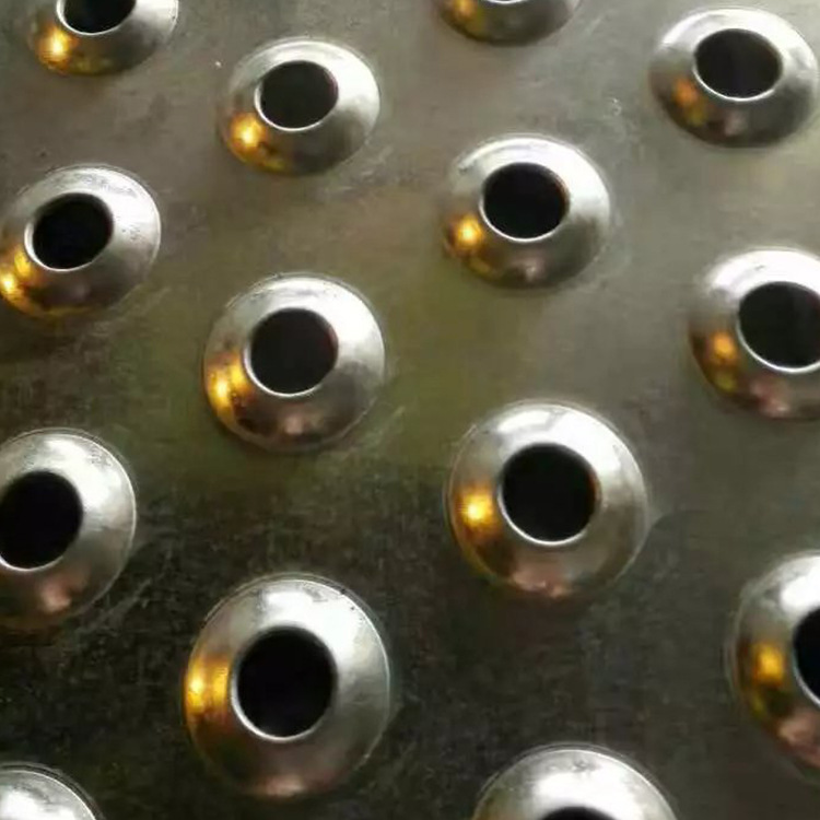 公共场所用铝板圆孔防滑板 突窝孔鱼眼脚踏板厂家