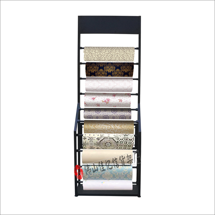 整卷墙纸展示架刻字膜展架布料面料展示架壁纸包装纸彩卷料陈列架