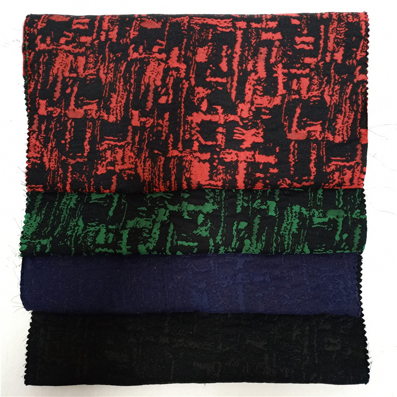 Non-regular Matrix Abstract Code Graffiti Yarn-dyed Jacquard Fabric Polyester-Cotton Woven Garment Fabric