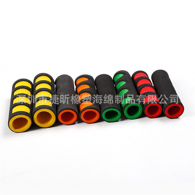 供应彩色光面黑色橡塑海绵手把套 健身器材护套 哑铃手把套